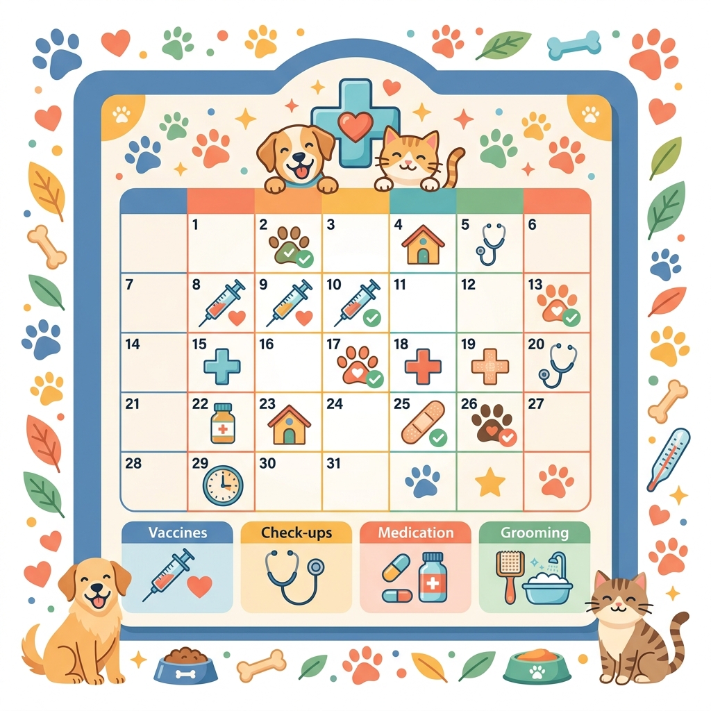 Vet-approved 26 different core and rabies vaccine protocol auto-calculation list